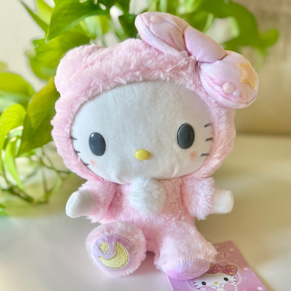 🌸 Sanrio Hello Kitty Pink Pajamas Plushy 10” (NWT) - Picture 3 of 9